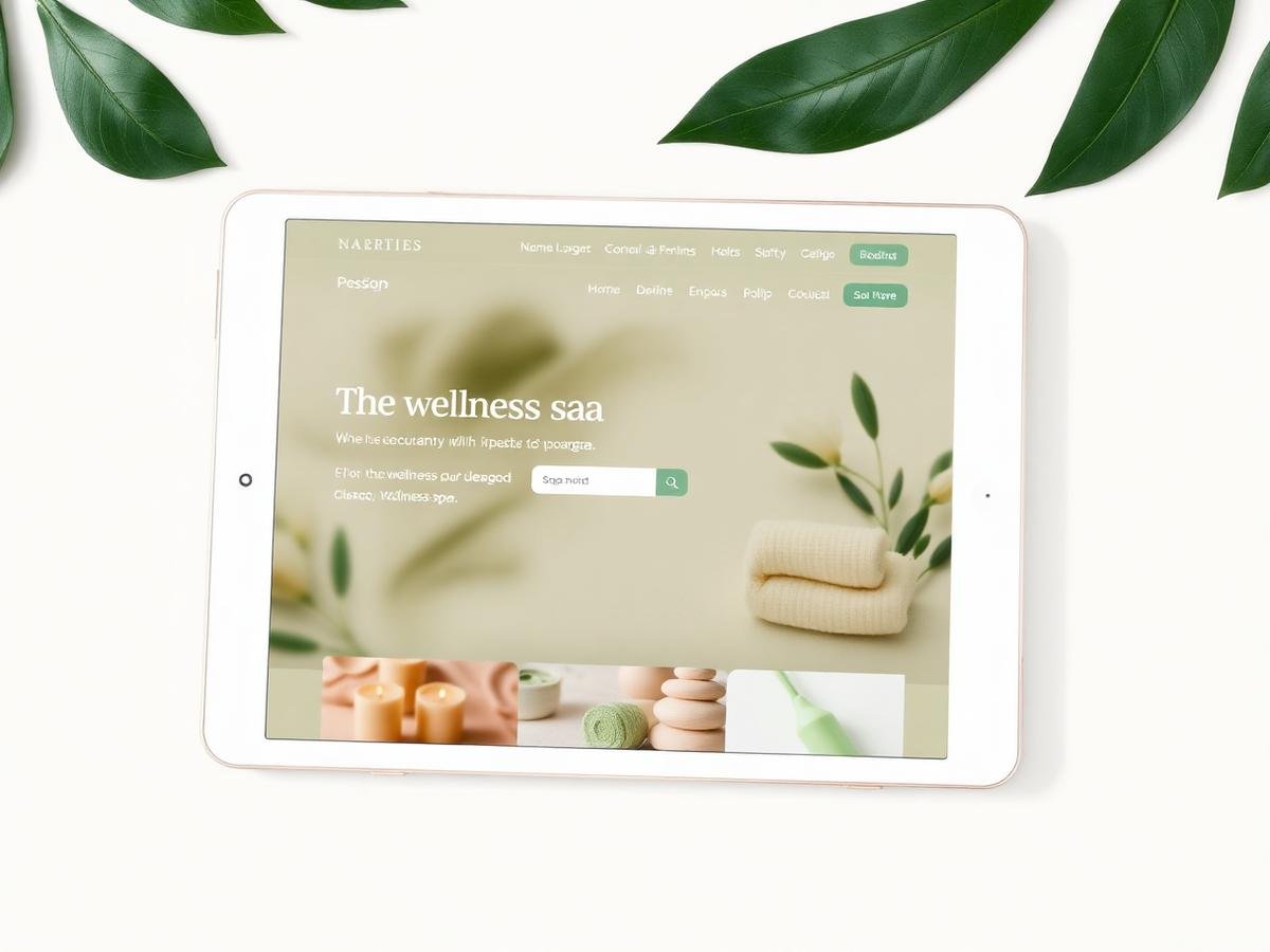 Wellness spa website