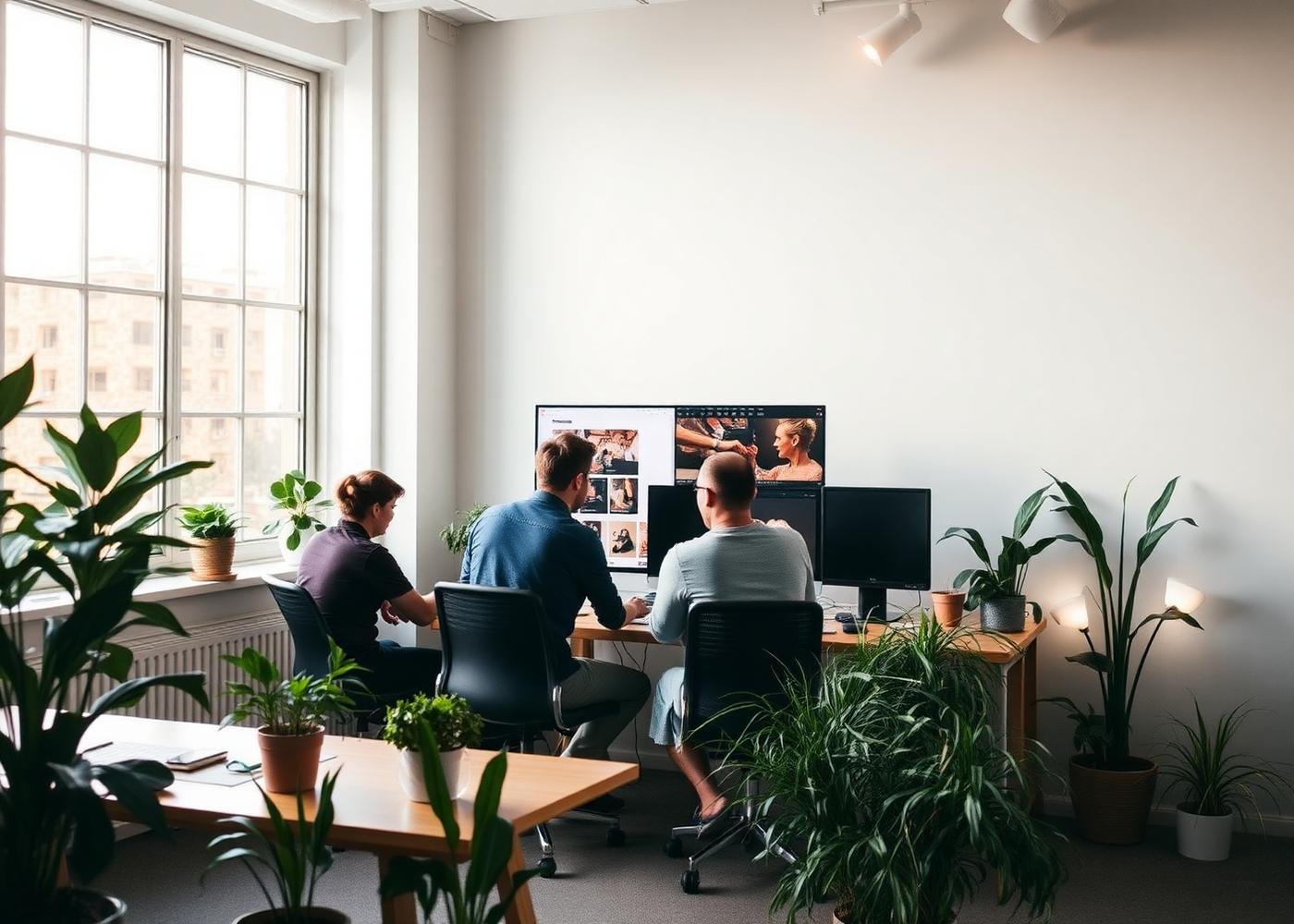 SiteHarbour Digital team collaborating in the Melbourne studio